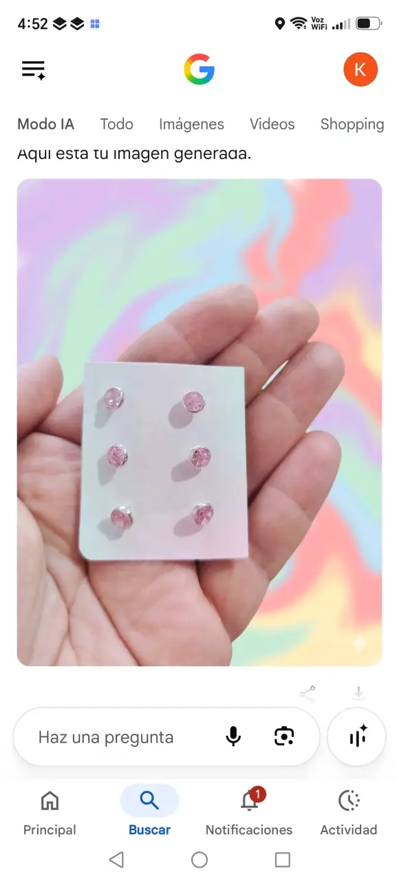 Set de aros pequeños con piedras rosadas
