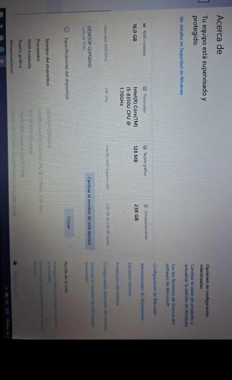 Laptop Dell latitude 5290 16gb ram + cargador - 1