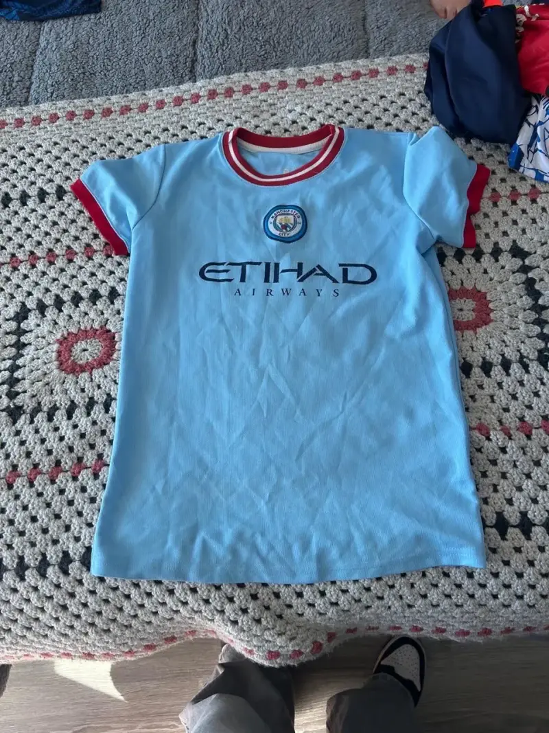 Camiseta Manchester City J. Álvarez 19 Celeste - 1