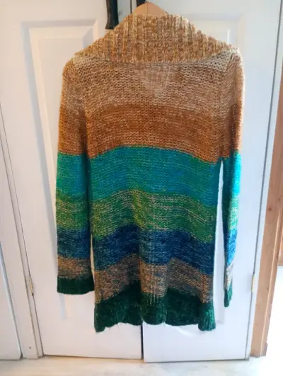Cardigan de punto multicolor Signature Studio - miniatura 1