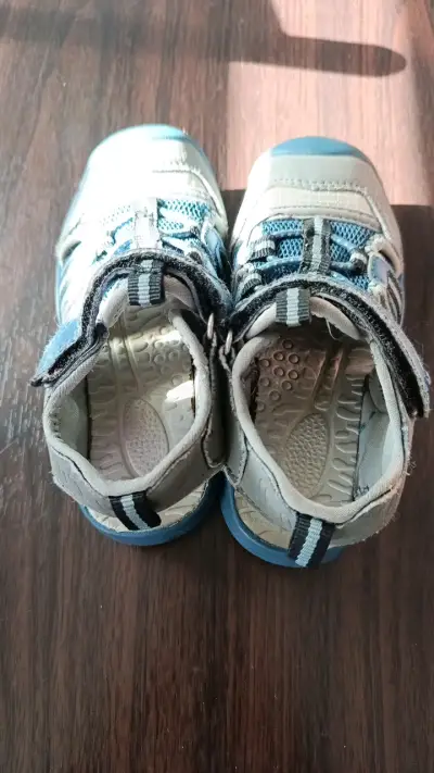 Sandalias deportivas para niños Pillin azul y gris - miniatura 1