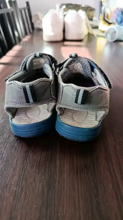 Sandalias deportivas para niños Pillin azul y gris - miniatura 2