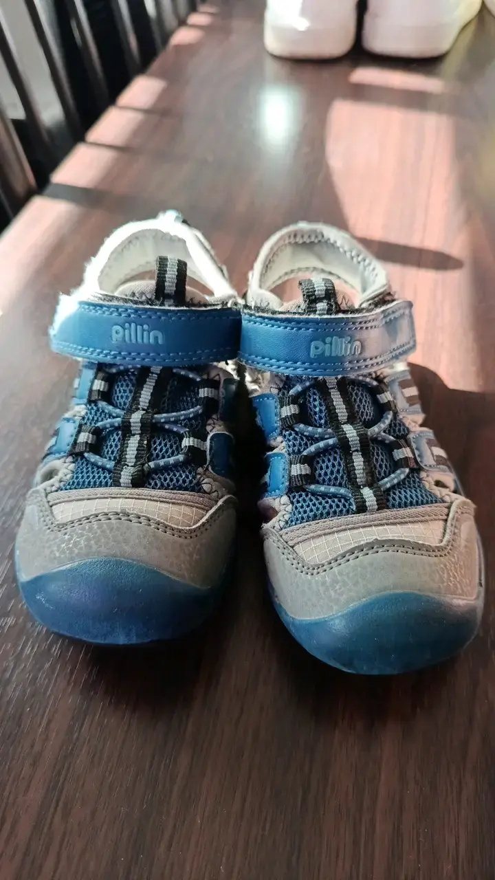 Sandalias deportivas para niños Pillin azul y gris - 3