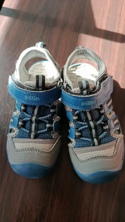Sandalias deportivas para niños Pillin azul y gris - miniatura 4