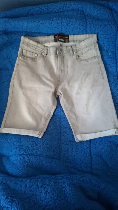 Bermudas de mezclilla gris Red Hot Jeans - miniatura 1