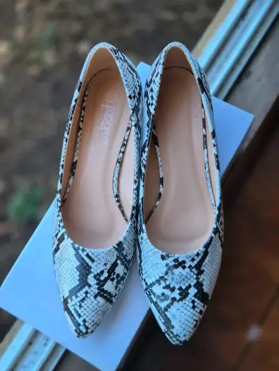 Zapatos de Tacón Bajo Animal Print para Mujer - miniatura 1