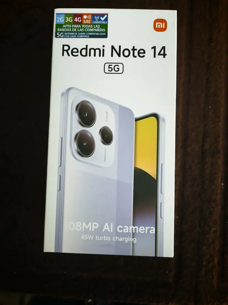 Smartphone Xiaomi Redmi Note 14 5G con cámara 108MP - 1