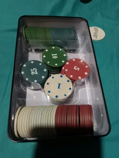 Set de Fichas de Póker con Botón de Dea - miniatura 1