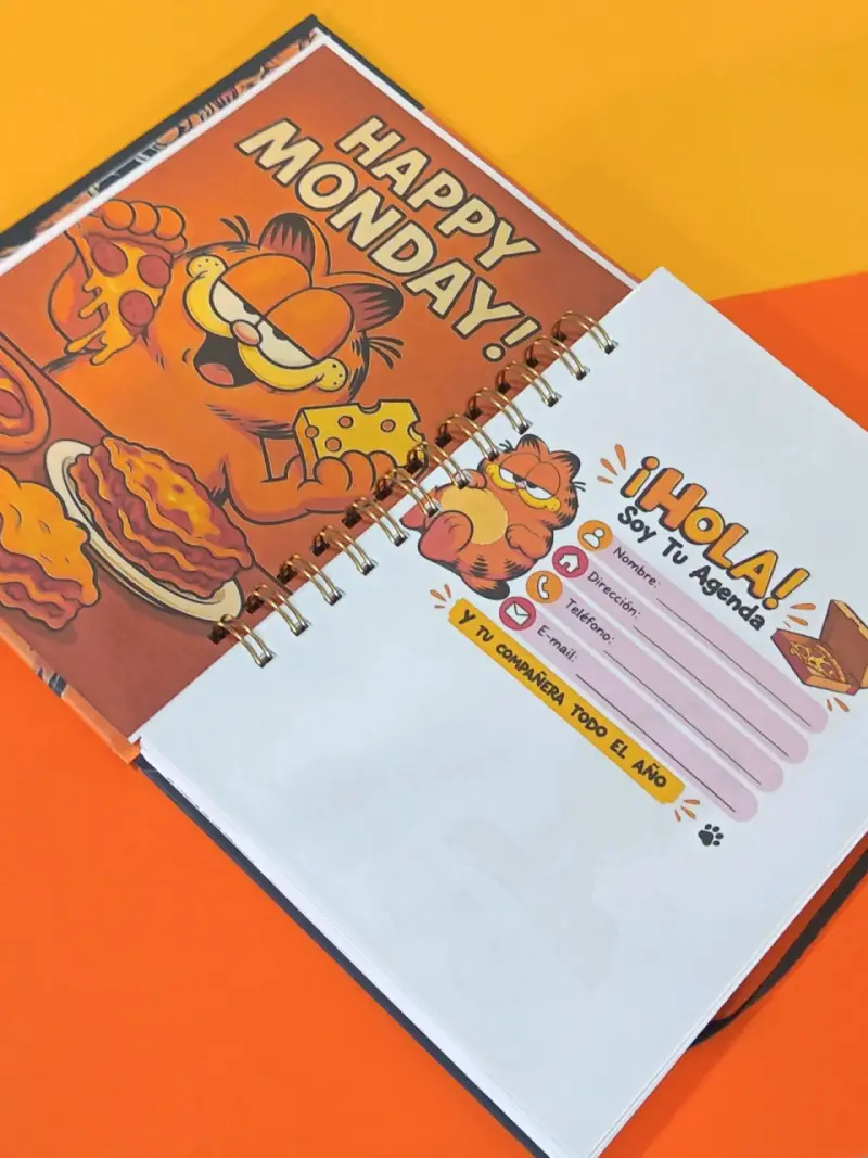 Agenda Garfield con diseño divertido - 2