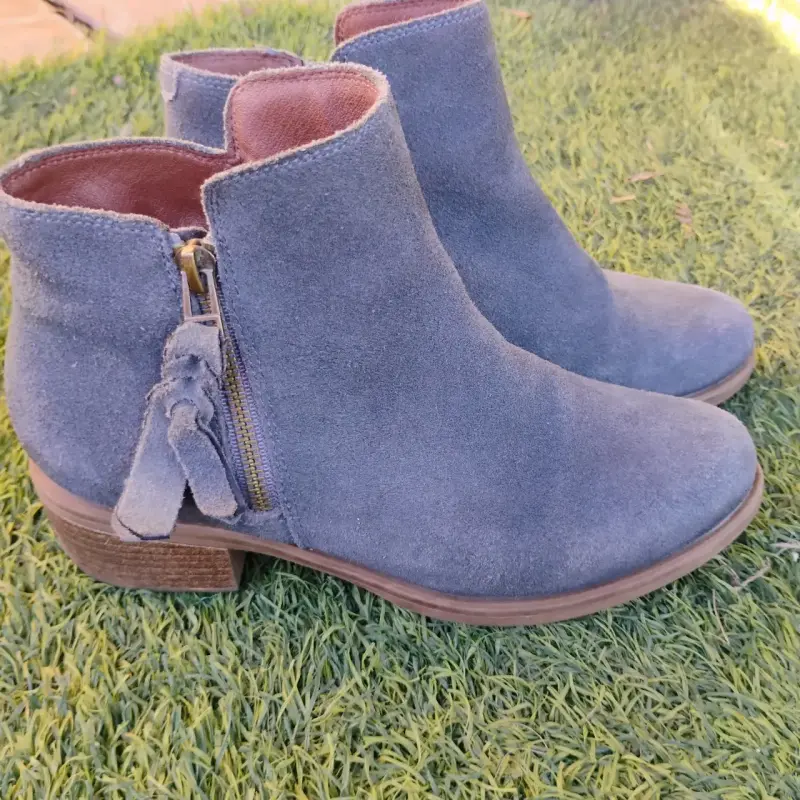 Botines de gamuza con cierre lateral - 2