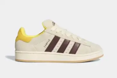 Zapatillas Adidas Campus blancas con detalles cafe - miniatura 6