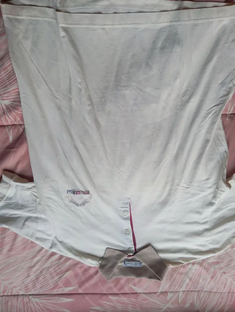 Polera Polo Blanca Yves Saint Laurent - 1