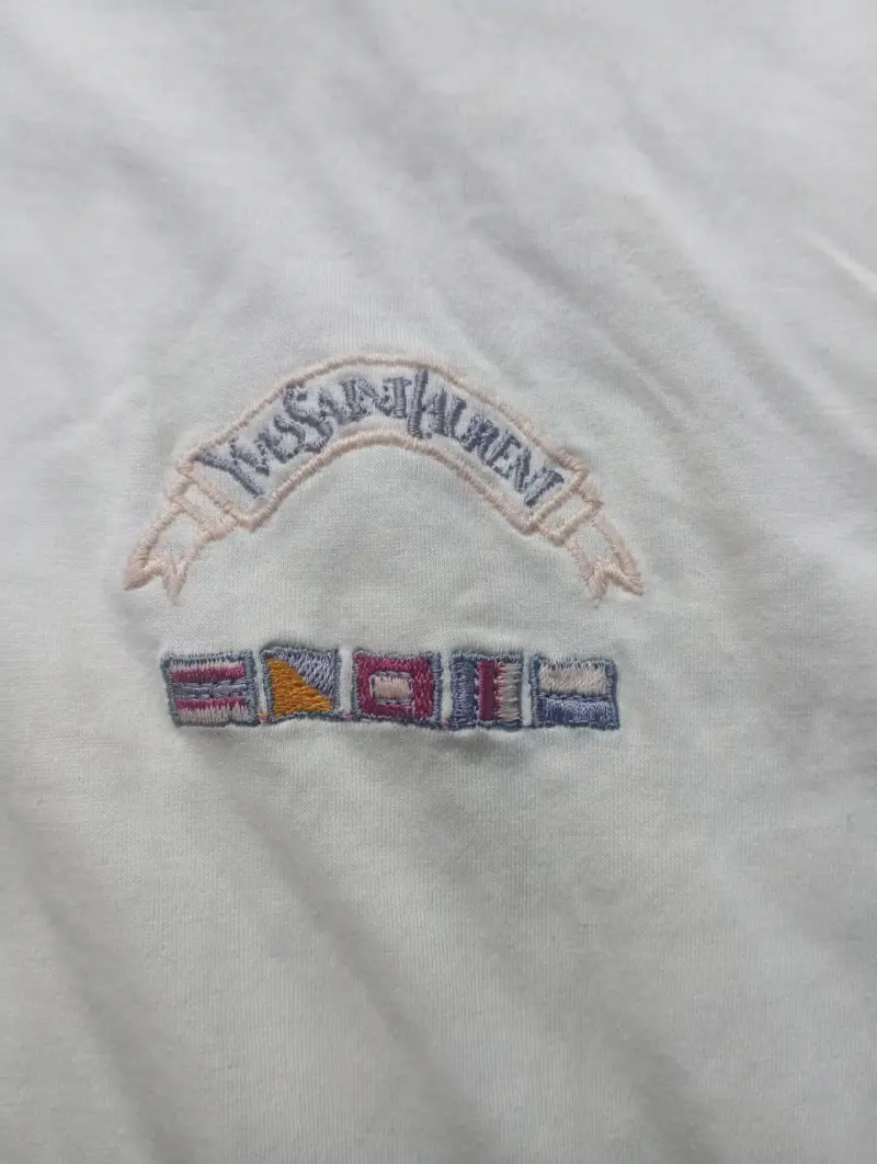 Polera Polo Blanca Yves Saint Laurent - 2