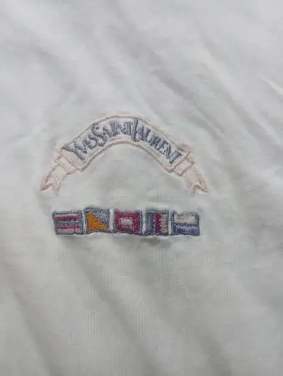 Polera Polo Blanca Yves Saint Laurent - miniatura 2