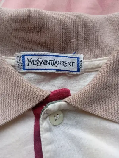 Polera Polo Blanca Yves Saint Laurent - miniatura 3