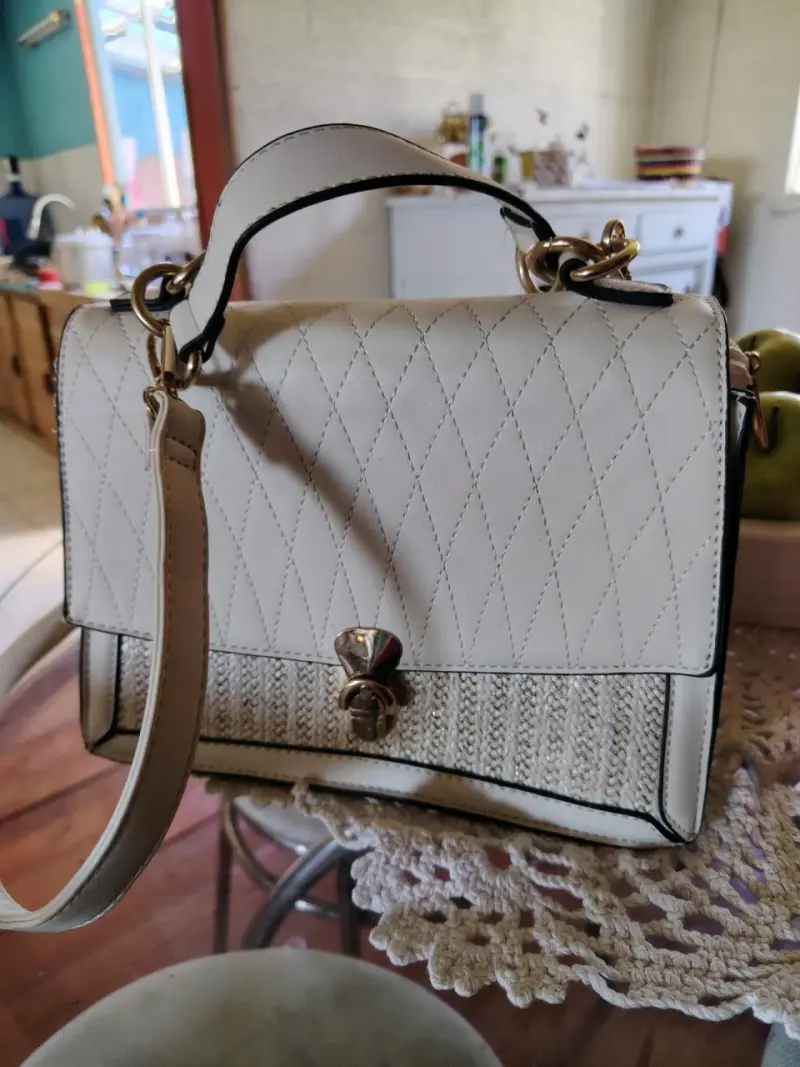 Cartera de mano beige - 1