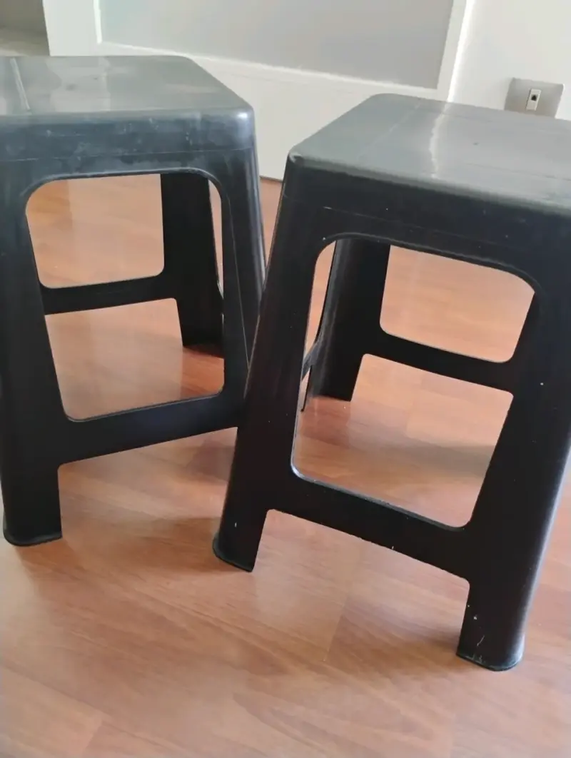 Pisos de plástico negros apilables y resistentes - 5