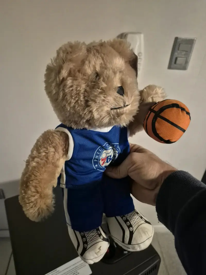 Peluche oso Philadelphia 76ers original - 3