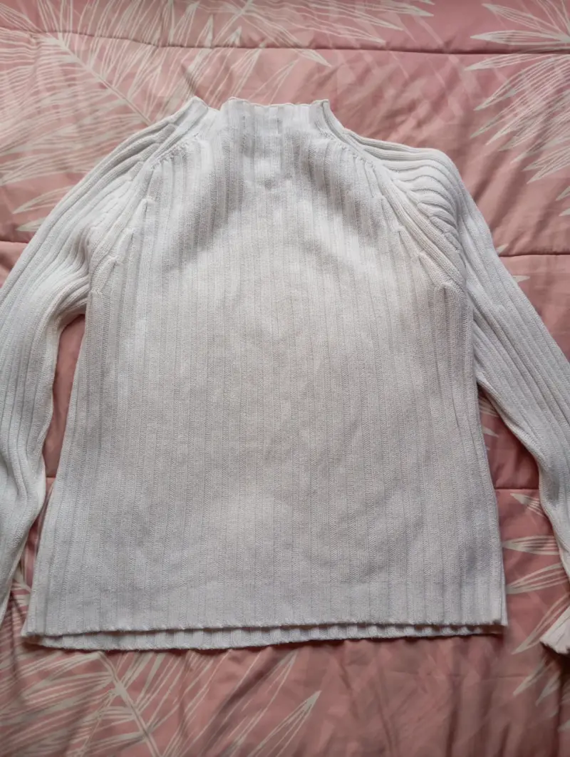 Suéter Blanco de Lana Zara Talla M - 3
