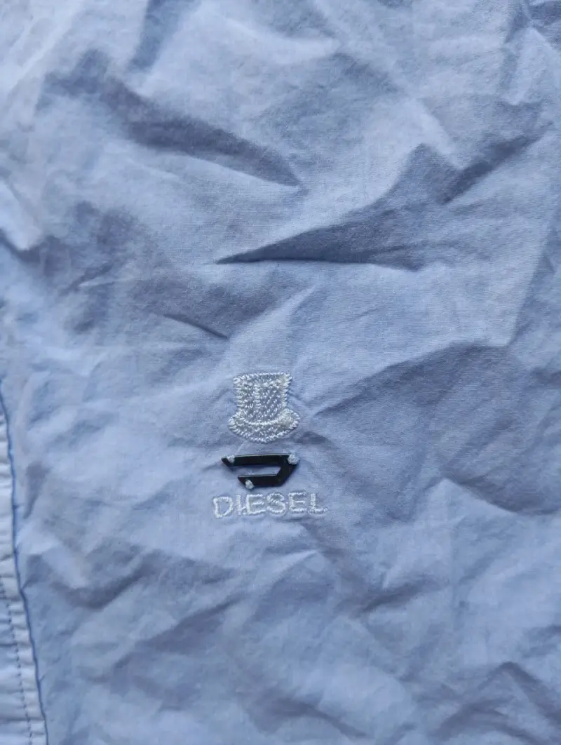 Camisa de hombre Diesel azul claro con logo - 2