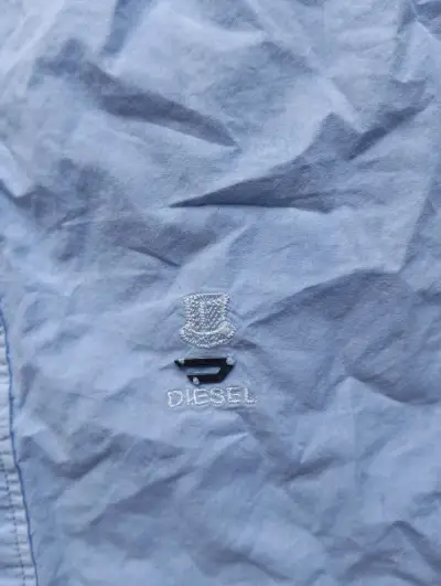 Camisa de hombre Diesel azul claro con logo - miniatura 2