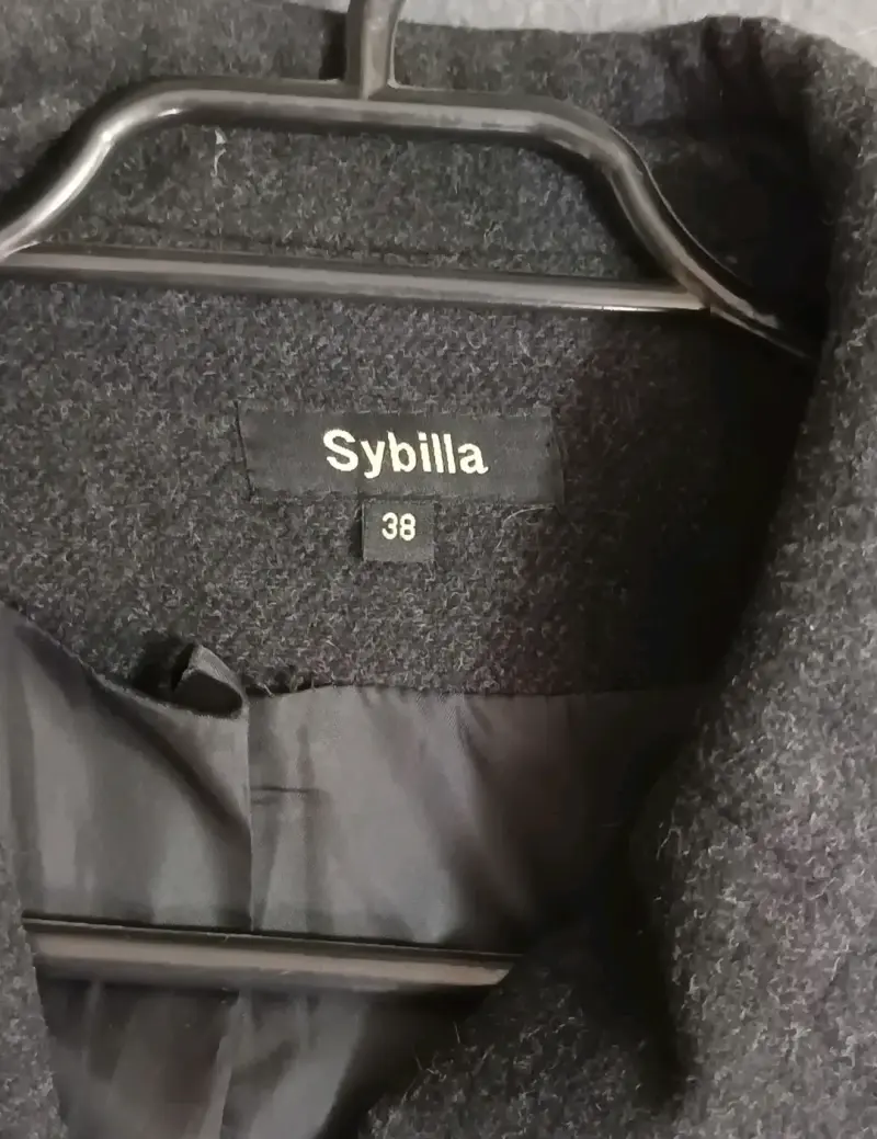 Abrigo largo gris oscuro Sybilla talla 38 - 2