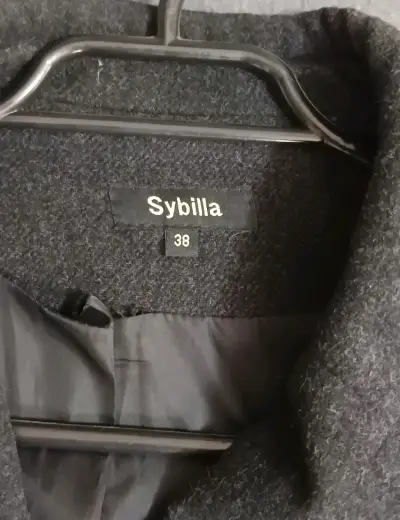 Abrigo largo gris oscuro Sybilla talla 38 - miniatura 2