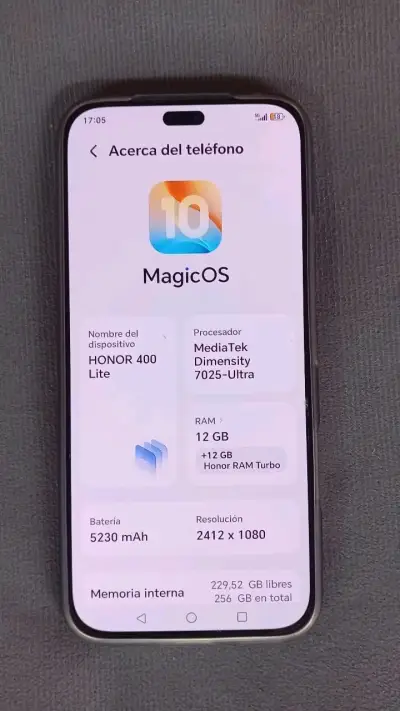 Celular Honor 400 Lite 256GB Negro - miniatura 2