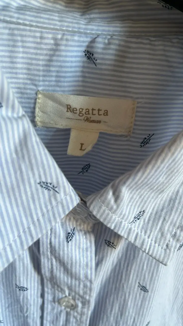 Camisa de mujer Regatta a rayas azul claro - 2
