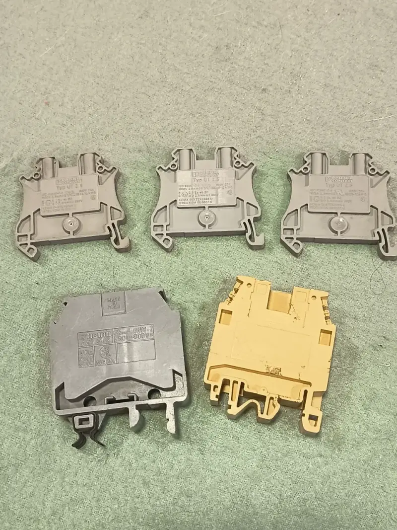 Pack 5 Bornes de conexion tipo viking a Riel DIN - 1