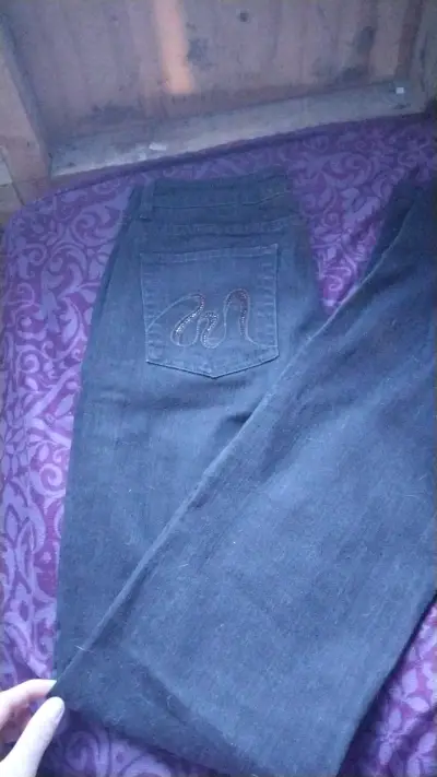 Jeans Zara Woman negros para mujer - miniatura 1