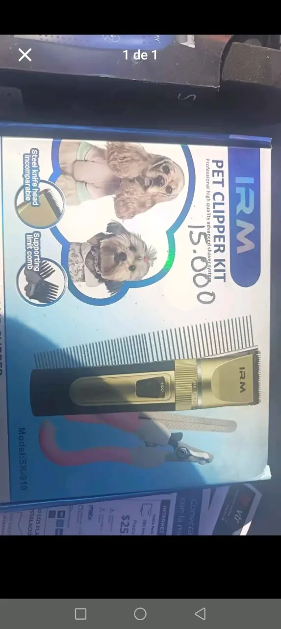 Kit de Cortapelos para Mascotas IRM Modelo 1500