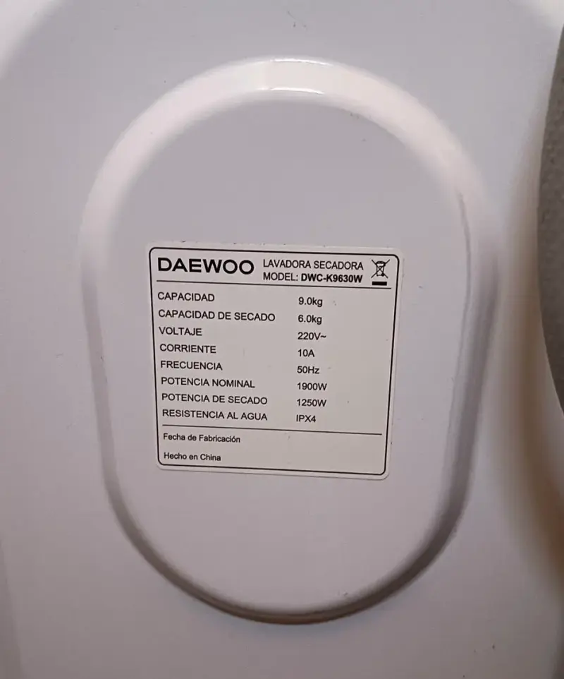 Lavadora Daewoo Smart Control Inverter 9 kg - 5