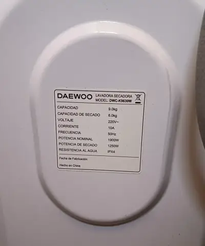 Lavadora Daewoo Smart Control Inverter 9 kg - miniatura 5