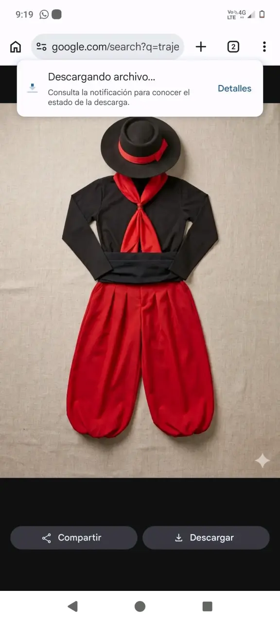 Traje de Chamamé Chileno para niño