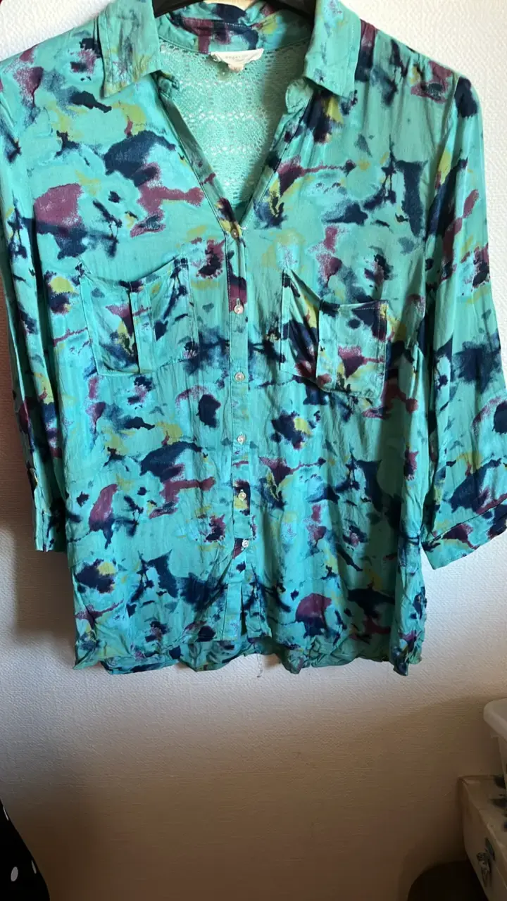 Blusa estampada Regatta con encaje - 1