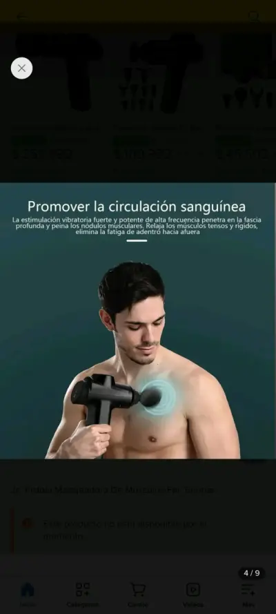 Pistola de Masaje Muscular con Accesorios - miniatura 4
