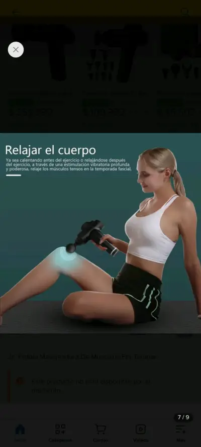 Pistola de Masaje Muscular con Accesorios - miniatura 6
