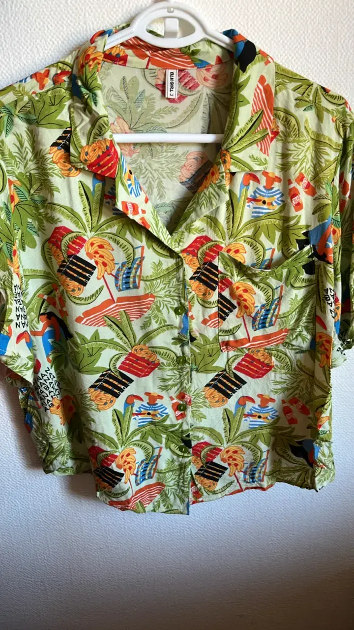 Camisa hawaiana estampada tropical - 1