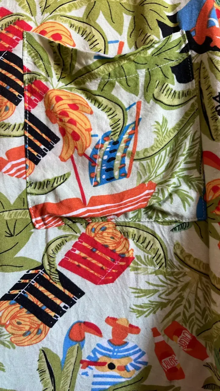 Camisa hawaiana estampada tropical - 2
