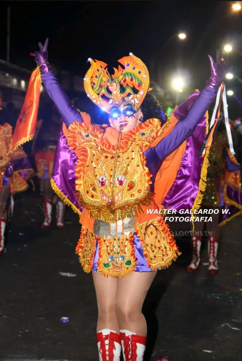Disfraz de Diablada con Luces LED