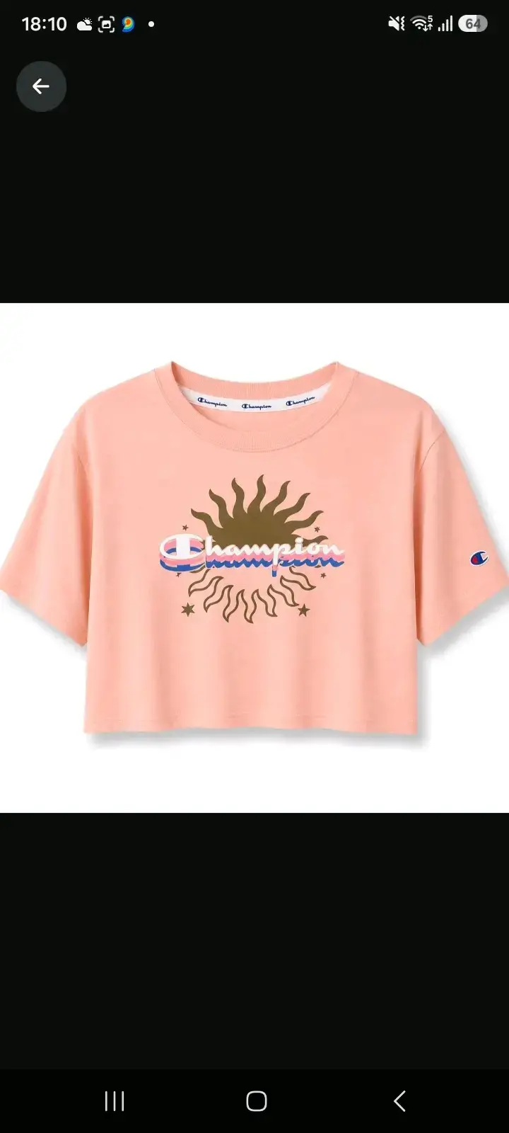 Polera damasco Champion para mujer