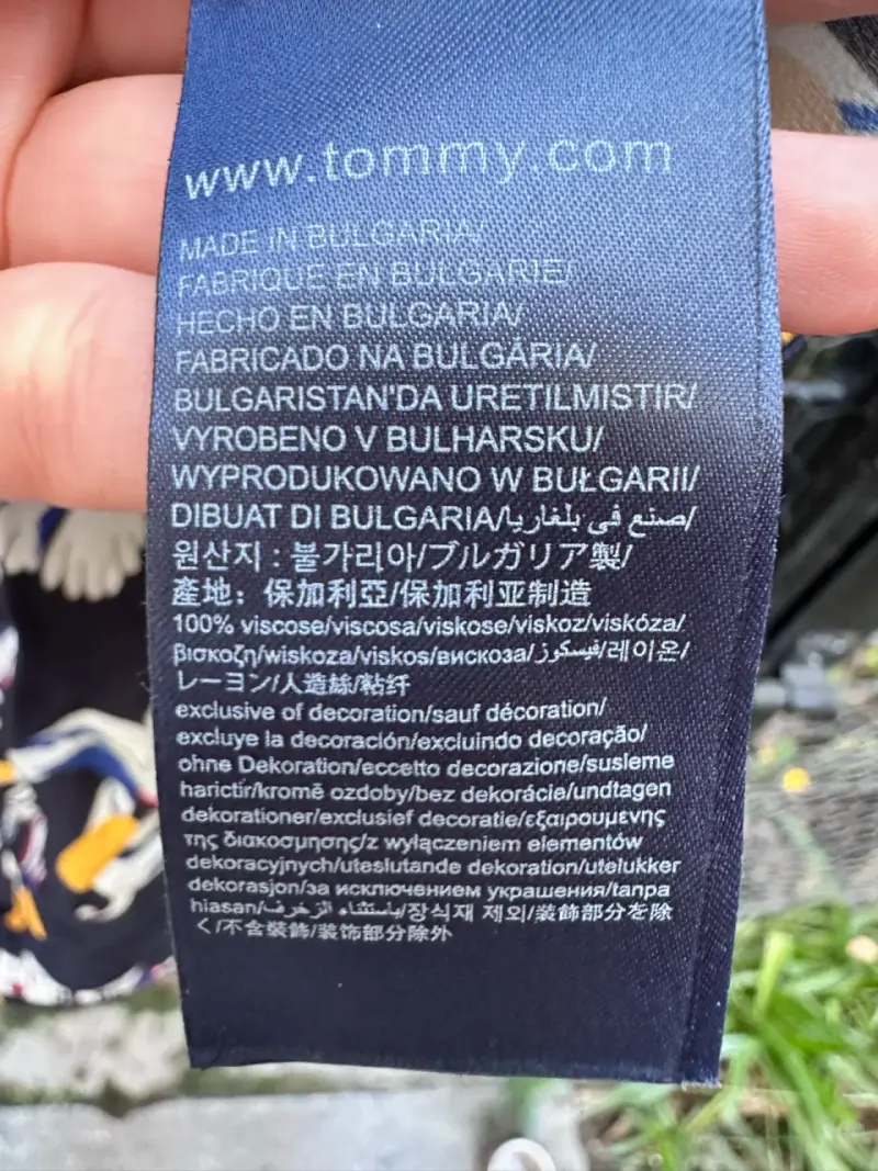 Vestido Tommy H azul flores - 3