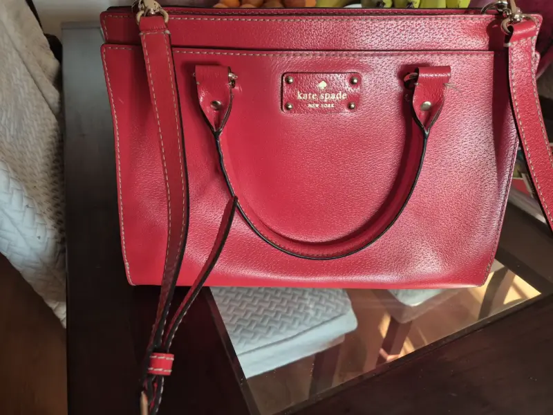 Bolso de cuero rojo Kate Spade - 3