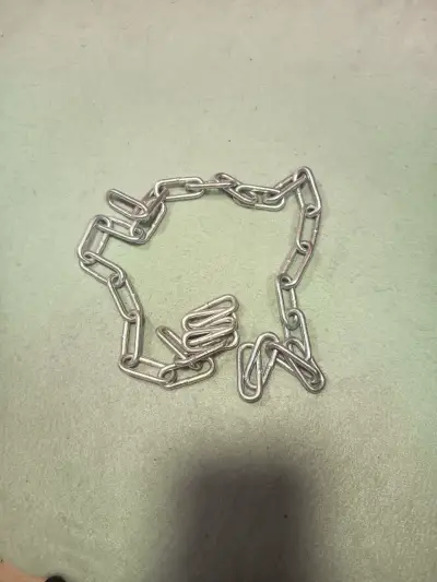 Cadena Zincada 1 Metro Eslabón Corto 40mm - miniatura 1