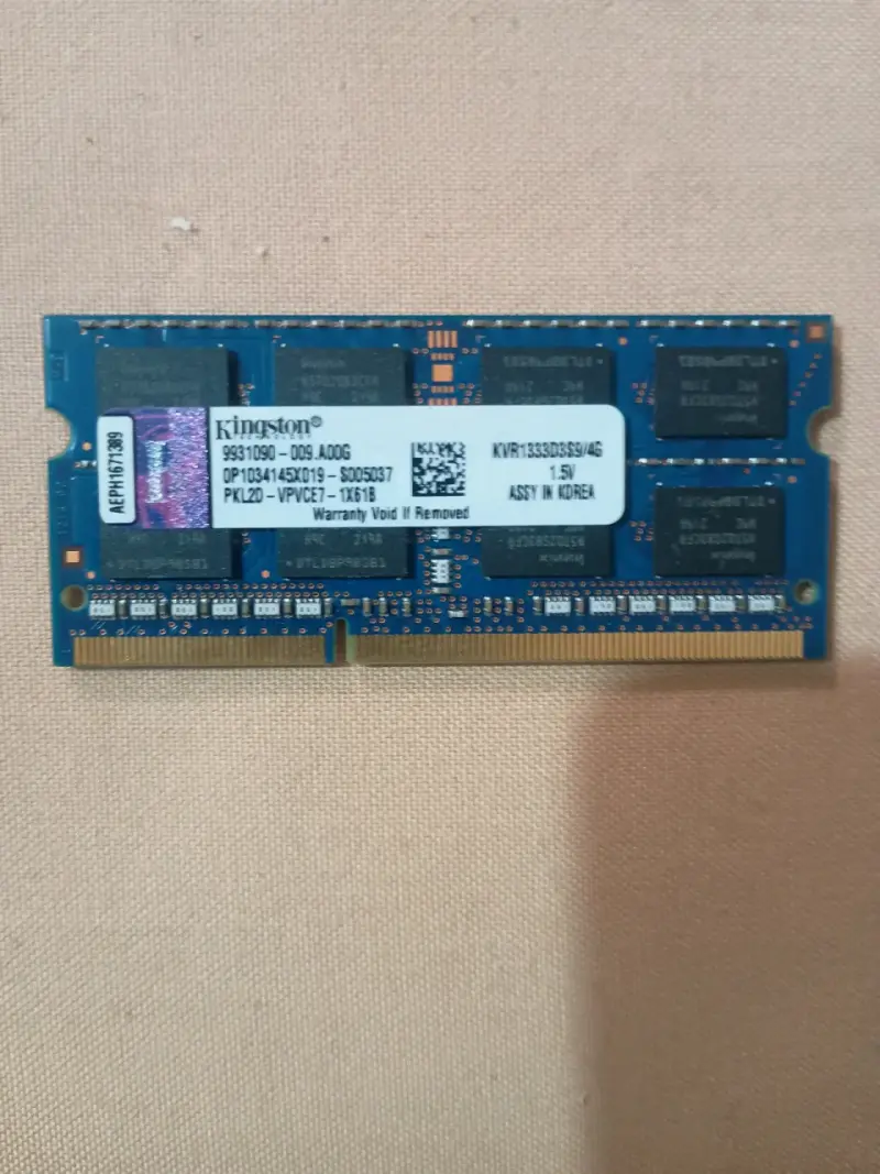 Memorias RAM Kingston y Samsung 4GB DDR3 - 2