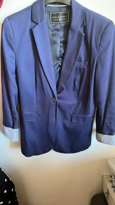 Blazer azul marino Alaniz para mujer talla 42 - miniatura 1