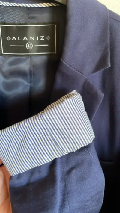 Blazer azul marino Alaniz para mujer talla 42 - miniatura 3