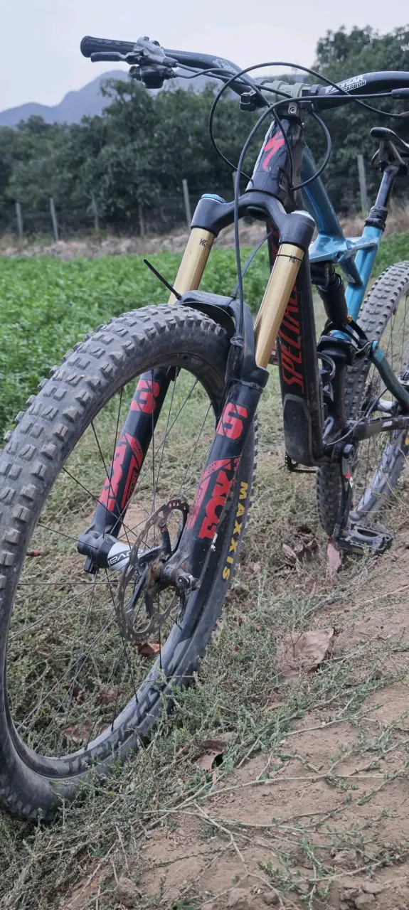 Bicicleta de montaña Specialized azul con suspensión - 5