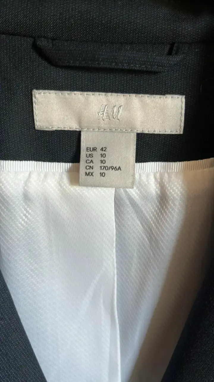 Blazer negro para mujer H&M talla 42 - 2